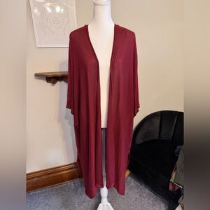 H&M Deep Red/Burgundy Knit Cardigan